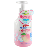 贝亲(Pigeon)桃叶精华 婴儿洗发 沐浴二合一 植物温和沐浴露泡沫型500ml弱酸性 IA209