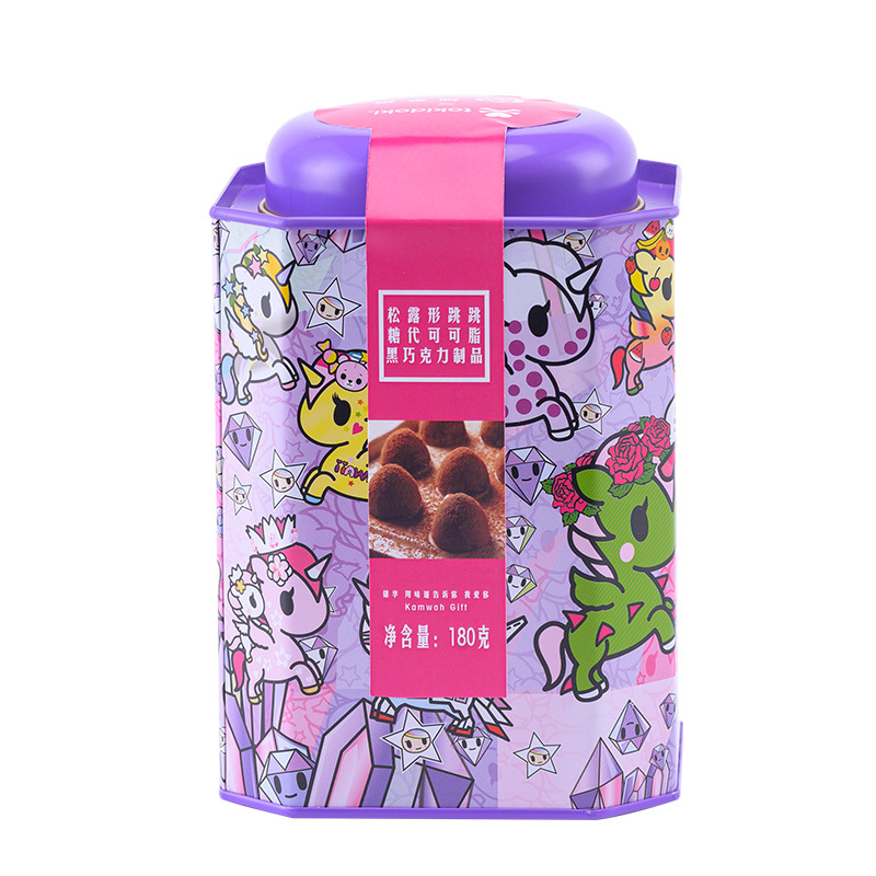 锦华礼 松露形跳跳糖巧克力礼盒 180g 代可可脂黑巧克力制品（一盒装）货期3-7天，量大请联系客服
