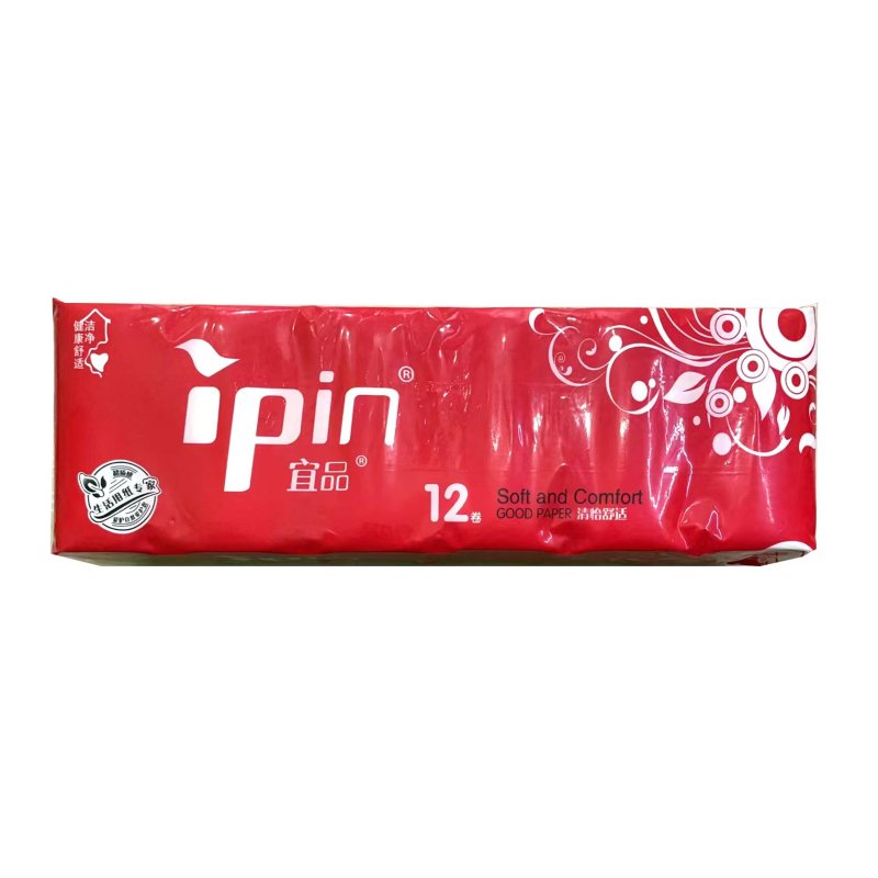 Ipin 宜品卷纸 4层*12粒/提 1000克