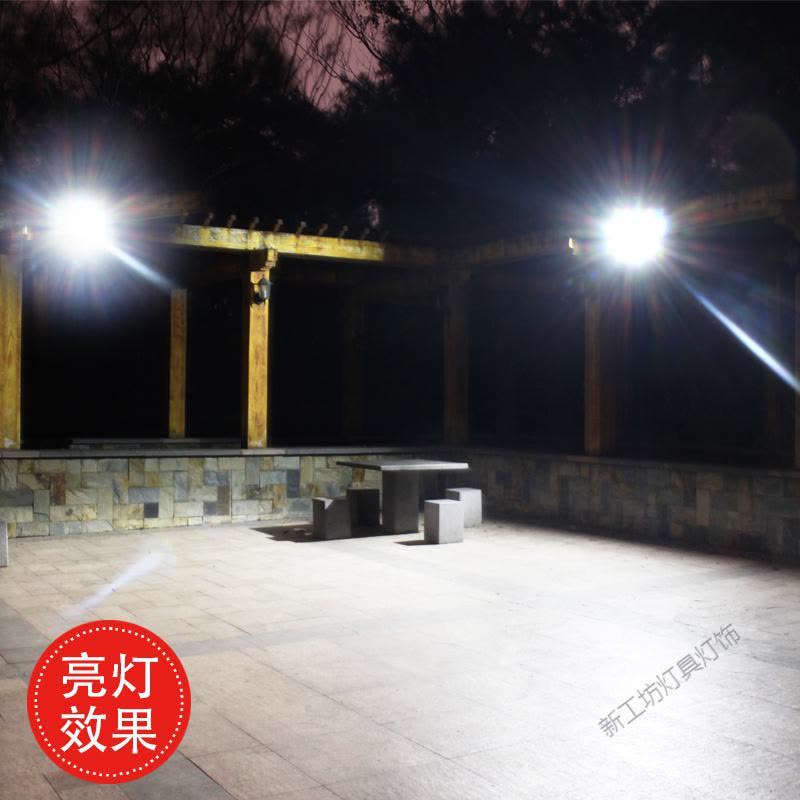 苏宁放心购 大功率太阳能灯户外灯庭院灯新农村室内超亮家用路灯一拖二感应灯图片