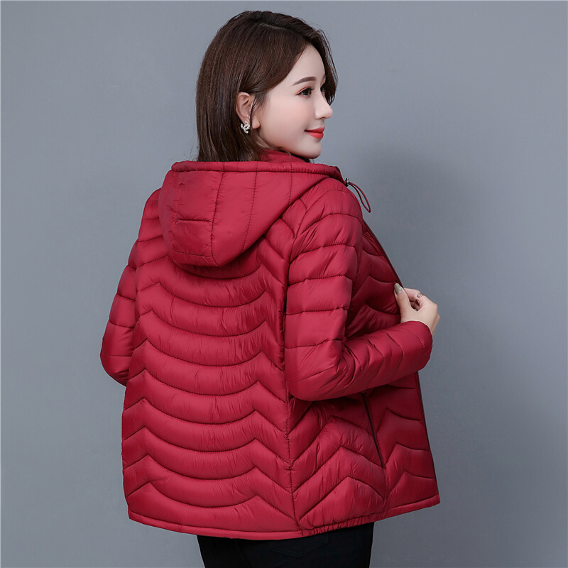 迪鲁奥diluao40岁50岁妈妈穿的轻薄女大码女短款冬装中老年妈妈装时尚