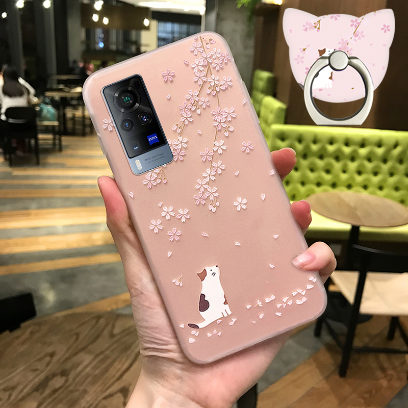 vivox60手机壳少女款x60pro透明磨砂硅胶软壳vivix60por可爱卡通潮