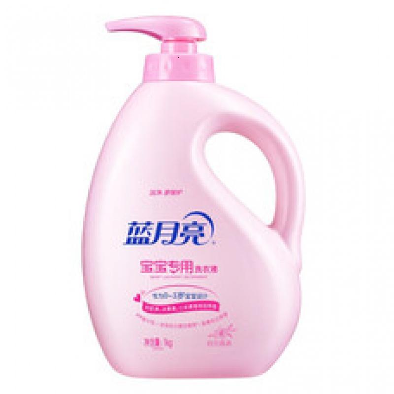 蓝月亮 宝宝儿童婴儿专用洗衣液(百合清香)1kg瓶 *1 去除奶渍口水渍 花香1kg瓶