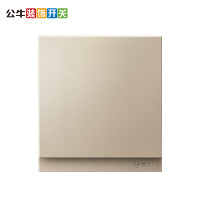 公牛 开关插座 G27系列 一开多控一位中途三控开关 86型面板G27K134 玫瑰金 暗装