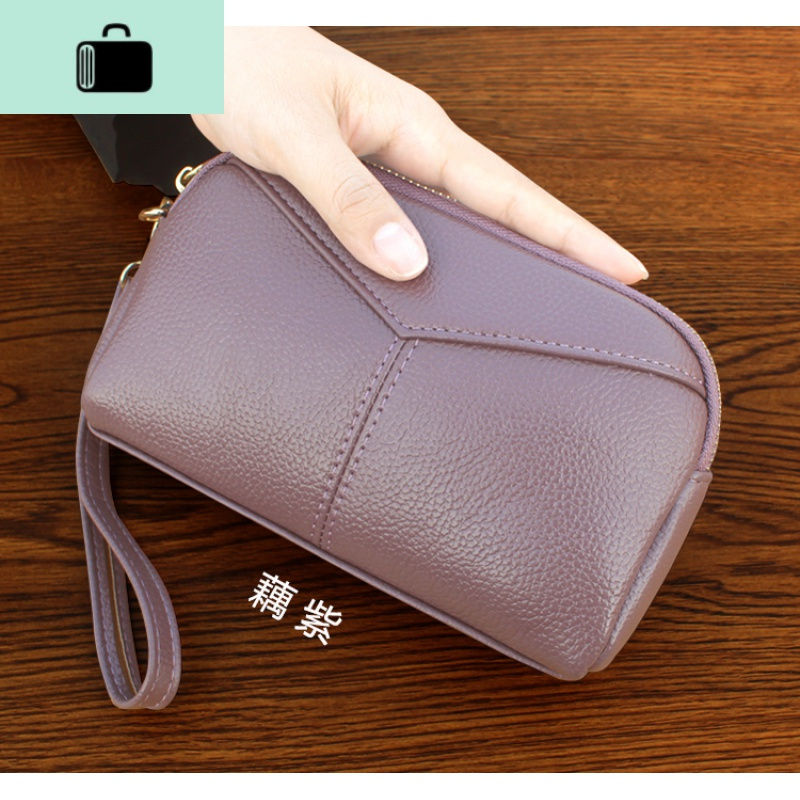 2020新款时尚手拿包女大容量贝壳包妈妈手抓包中老年买菜零钱包new