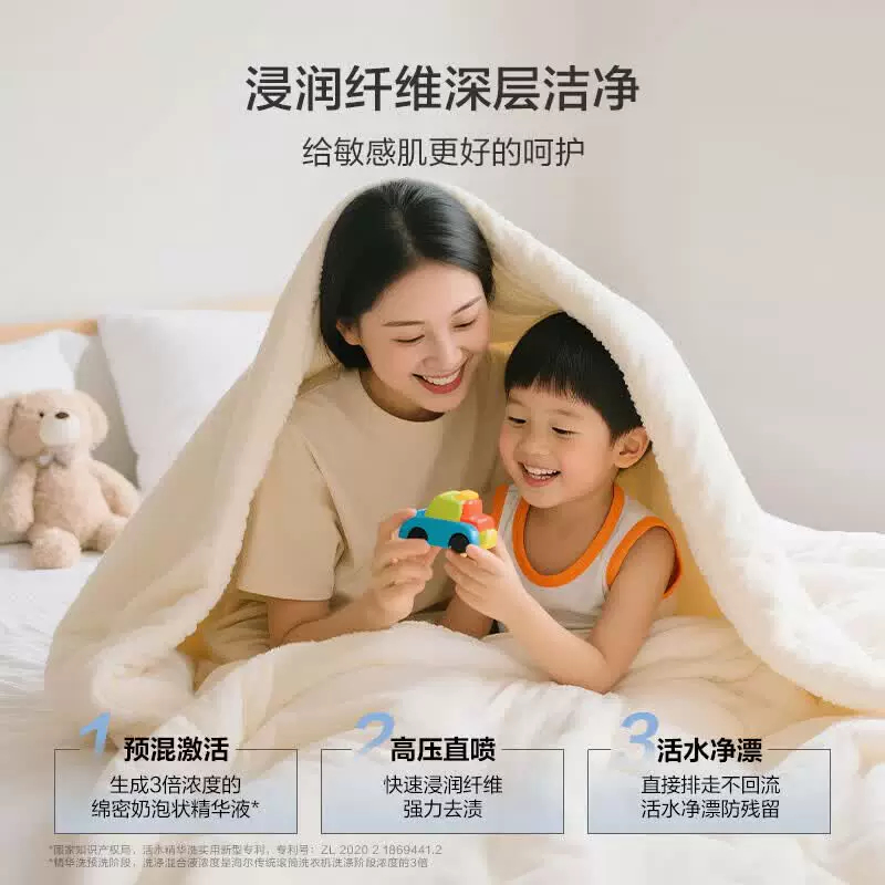 海尔滚筒洗衣机XQG120-BLEU583HU1 12kg大容量 1级能效 智能APP控制 前开式设计 不锈钢内桶高清大图
