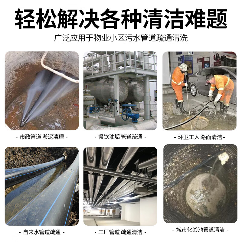亚伯兰(abram)YH20-41D 柴油款管道疏通机商用高压清洗机大功率高压水枪养殖场物业200bar 41L高清大图