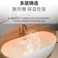浴缸家用无缝一体亚克力独立式成人酒店民宿小户型欧式浴盆