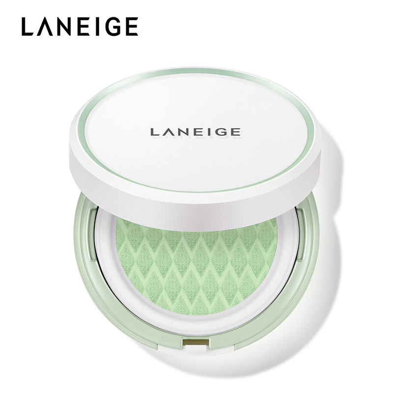 兰芝(LANEIGE)补水保湿 水凝臻白净透水乳护肤品系列 #60绿隔离气垫 新款