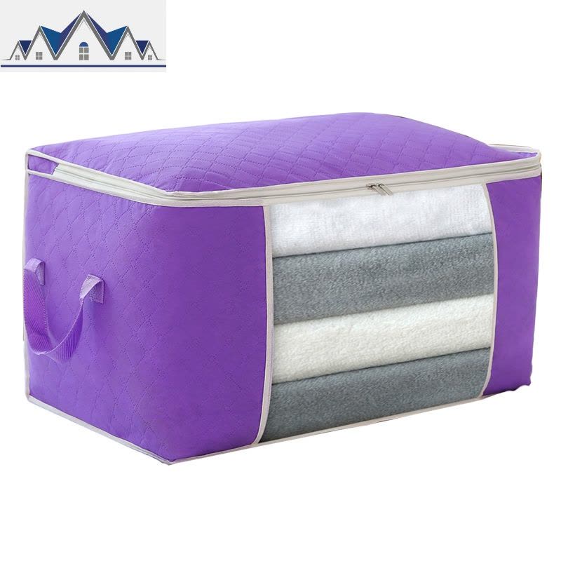2个装 大号衣服棉被子收纳袋折叠整理箱储物打包袋装搬家行李袋 三维工匠收纳包图片
