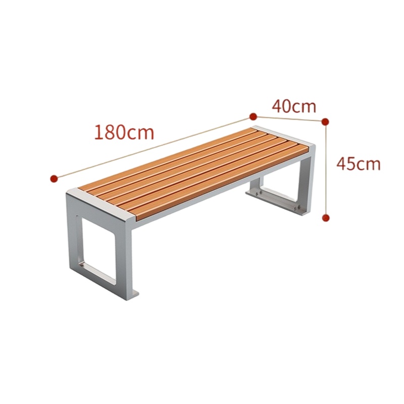 豪派伦户外长凳公园椅张高清大图
