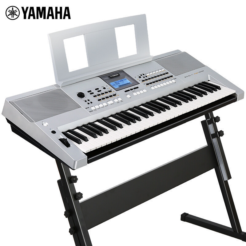 雅马哈(YAMAHA)KB-308 儿童成年专业演奏教学61键电子琴 KB290升级版+琴架+琴包等标配大礼包 银色