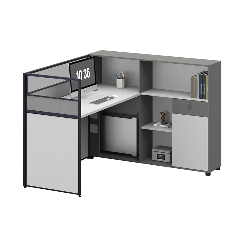 臻远ZYGW-076屏风工作卡位职员桌办公桌 L型单人位