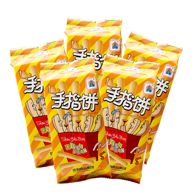 达利园好吃点手指饼115g5包饼干