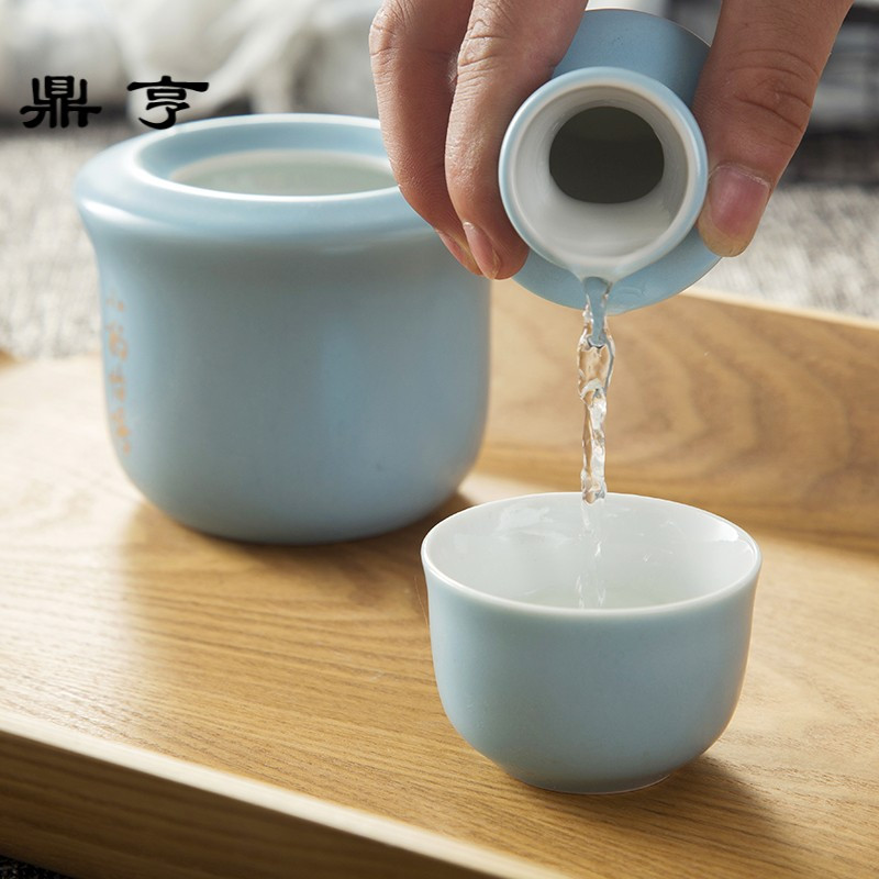 鼎亨景德镇陶瓷黄酒温酒器具日式酒壶热酒器烫酒壶家用白酒酒杯暖