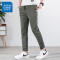 真维斯休闲裤男夏季薄款新款潮牌男士运动裤弹力宽松直筒长裤男士