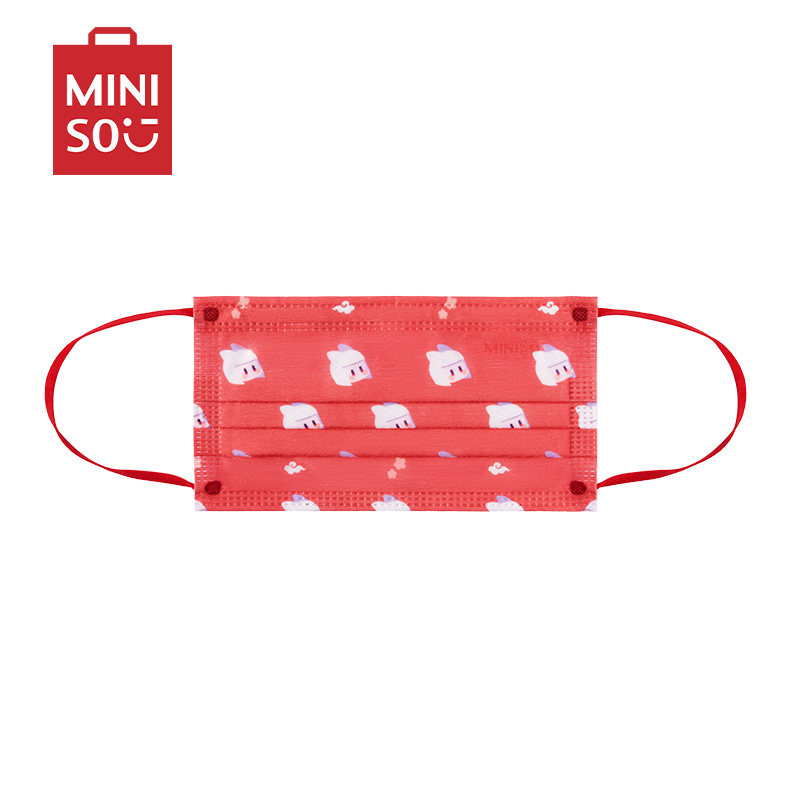 名创优品(miniso) 非人哉系列一次性平面口罩/组合6片装