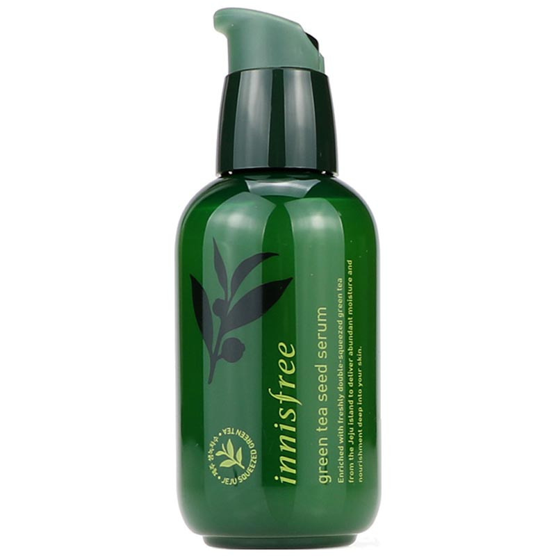 悦诗风吟(innisfree)小绿瓶精华液80ml 绿茶籽精萃水分肌底精华露 保湿补水滋润营养 温和不刺激