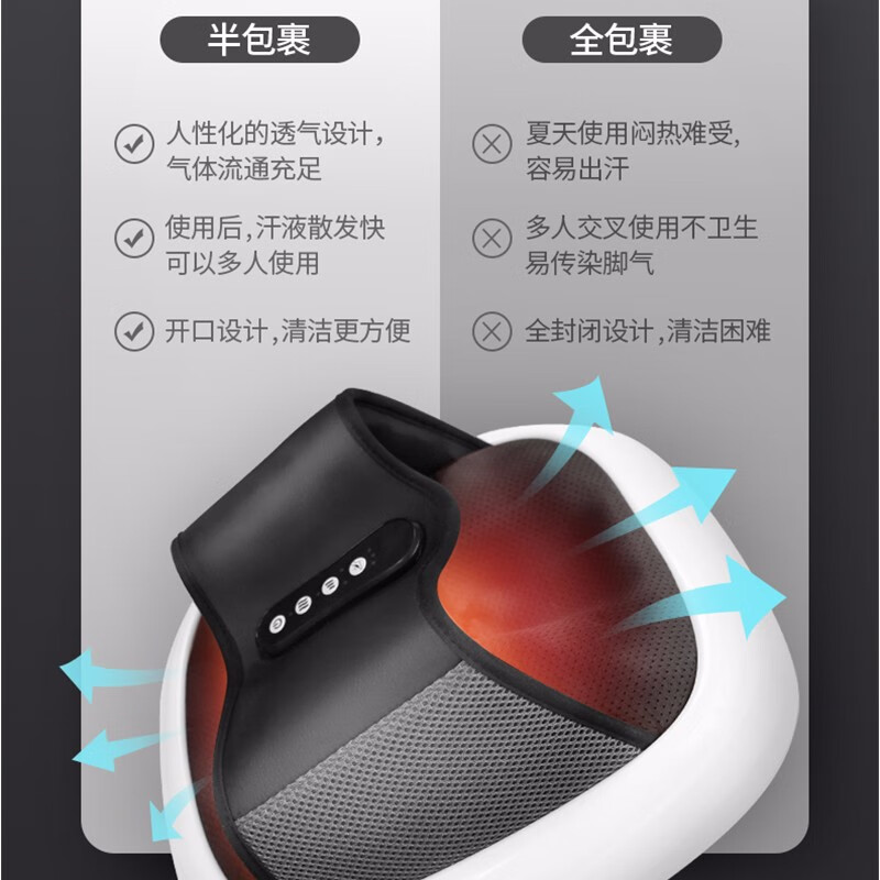 科普菲KEEPFIT 针刺气压足部按摩仪 足底腿部按摩器按摩脚部脚底穴位按摩仪热敷 KFOOT-01高清大图