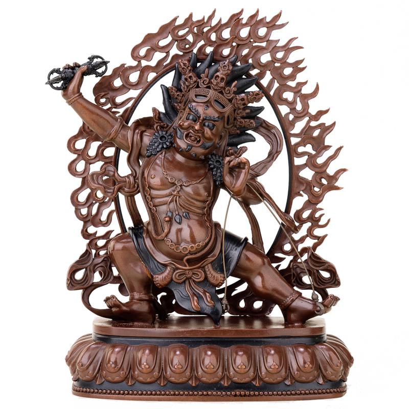 美帮汇金刚手菩萨摆件 铜密宗护法神像执金刚菩萨藏传佛教用品高清大图