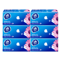 维达(Vinda)纸巾V2239超韧3层130抽 S(纤巧装)无香办公纸巾软抽纸纸抽面巾纸 6包/提 2提装