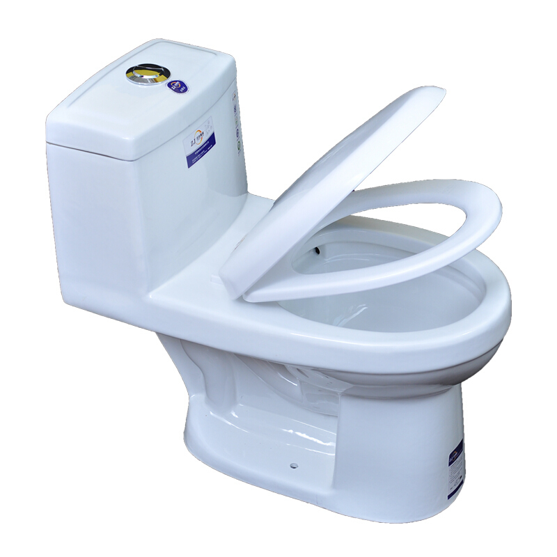 双孔超漩虹吸圆形陶瓷坐便器家用连体租房家用马桶卫生间壹德壹