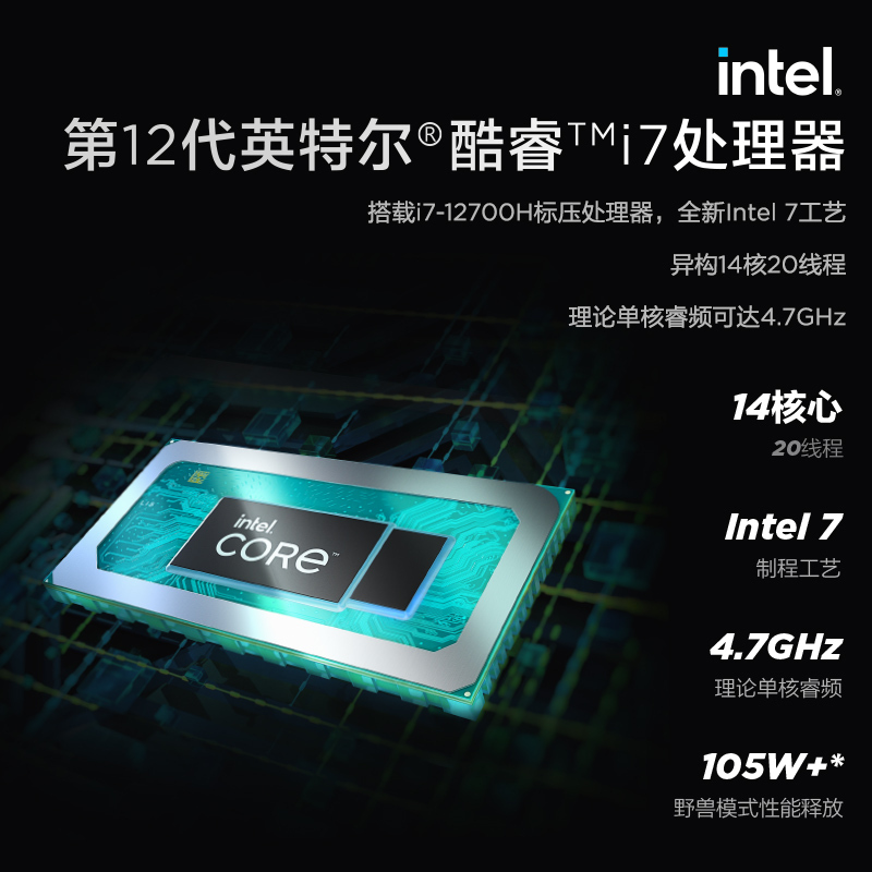 联想(Lenovo)拯救者Y9000P 2022 16英寸游戏笔记本电脑(12代酷睿i7-12700H 16G 512G RTX3070Ti 2.5k 165Hz HDR)钛晶灰