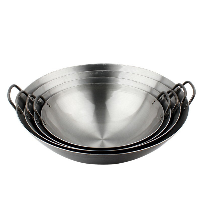 寒铁双耳炒菜锅80cm视频