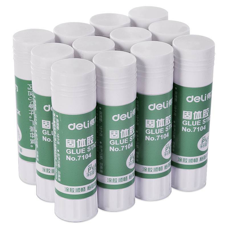 得力7104z固体胶白万能胶强力胶胶水5个组