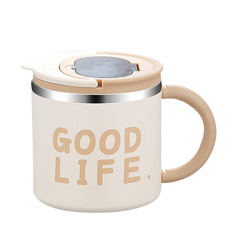 MAXCOOK美厨马克杯304不锈钢双层加厚耐用MCB3185