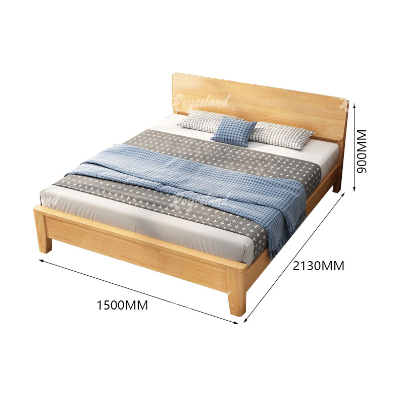 洛诗莲 (RoyceLand) 实木床宿舍家具1.5米单人床 1500*2130*900