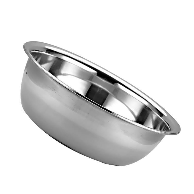 金迪乐厨房加厚不锈钢汤盆圆形洗菜反边斗盆 28cmXCP028C/个