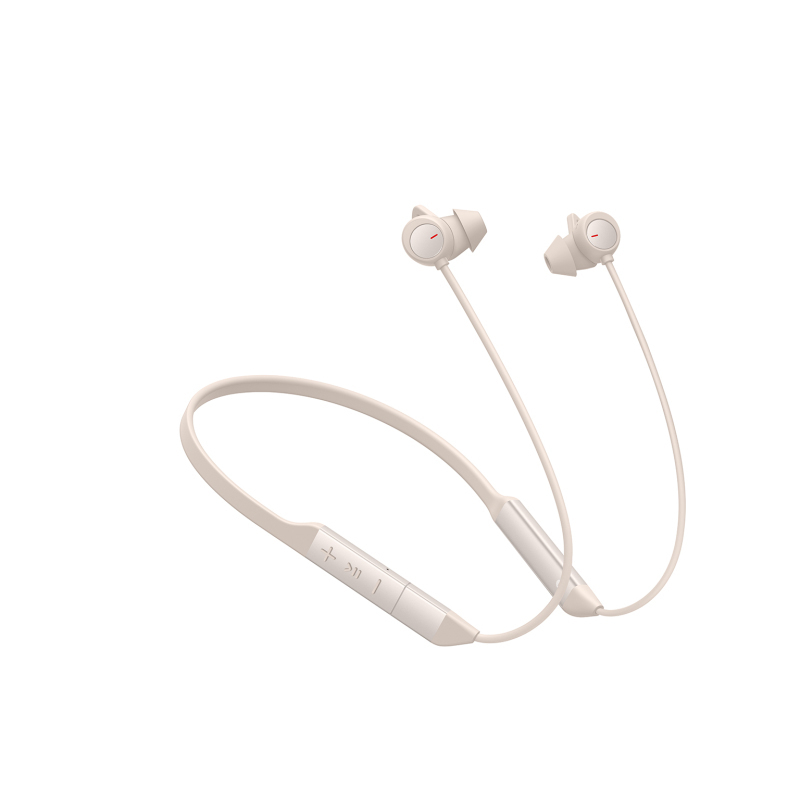 华为/HUAWEI FreeLace Pro 晨曦白 无线蓝牙运动颈挂耳机 入耳式耳机 智慧闪连快充 双重主动降噪