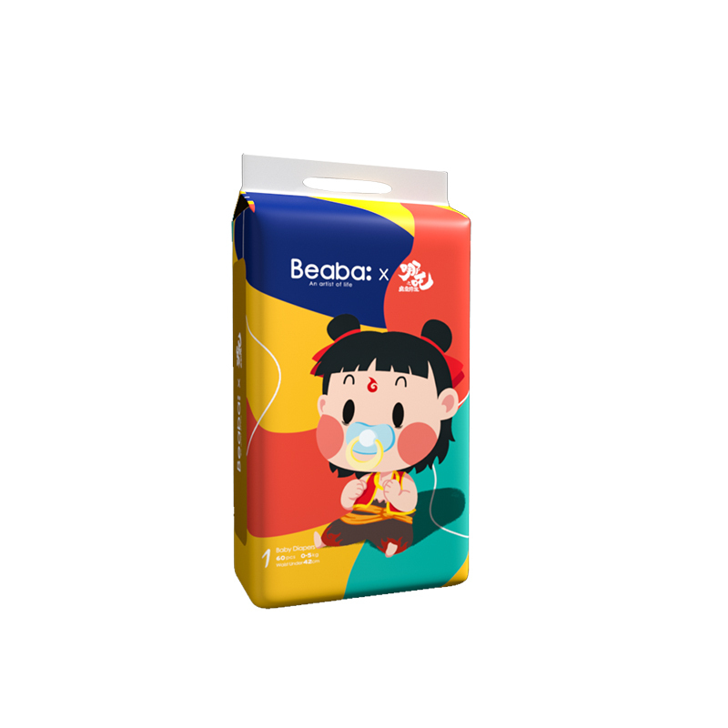 BEABA 哪吒之魔童降世纸尿裤NB60片高清大图