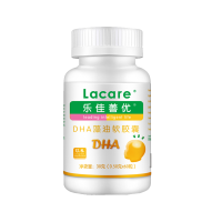 乐佳善优 Lacare DHA藻油软胶囊 60粒(婴幼儿型)美国原装进口0-6岁盒装