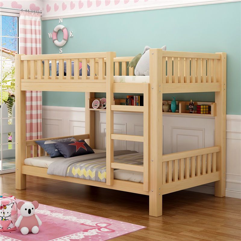 实木高低床儿童上下床小户型双层床宿舍成年大人上下铺木床两层子母床