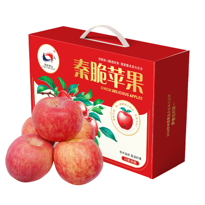 陕西洛川新品种秦脆苹果水果 20枚80mm 新鲜水果