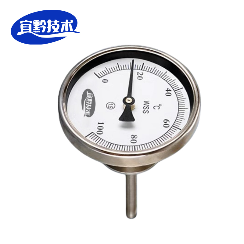宜黔技术 双金属温度计轴向 0-100/个