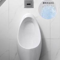 科勒旗下卡丽 小便斗成人壁挂式墙排陶瓷小便池抗菌防臭感应手按可选立式男士小便器