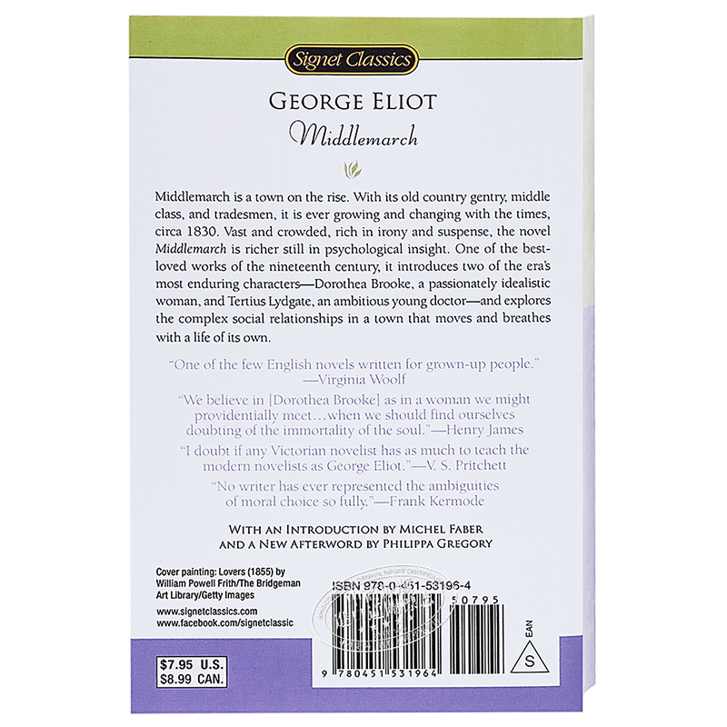 [正版]中商原版米德尔马契 英文原版 经典文学 Middlemarch 乔治艾略特 George Eliot Sign高清大图