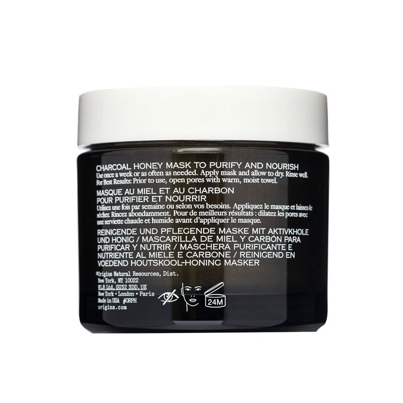 【国内专柜版】悦木之源 ORIGINS竹炭蜂蜜洁净滋养面膜 75mL 竹炭蜂蜜双萃 净彻毛孔不紧绷