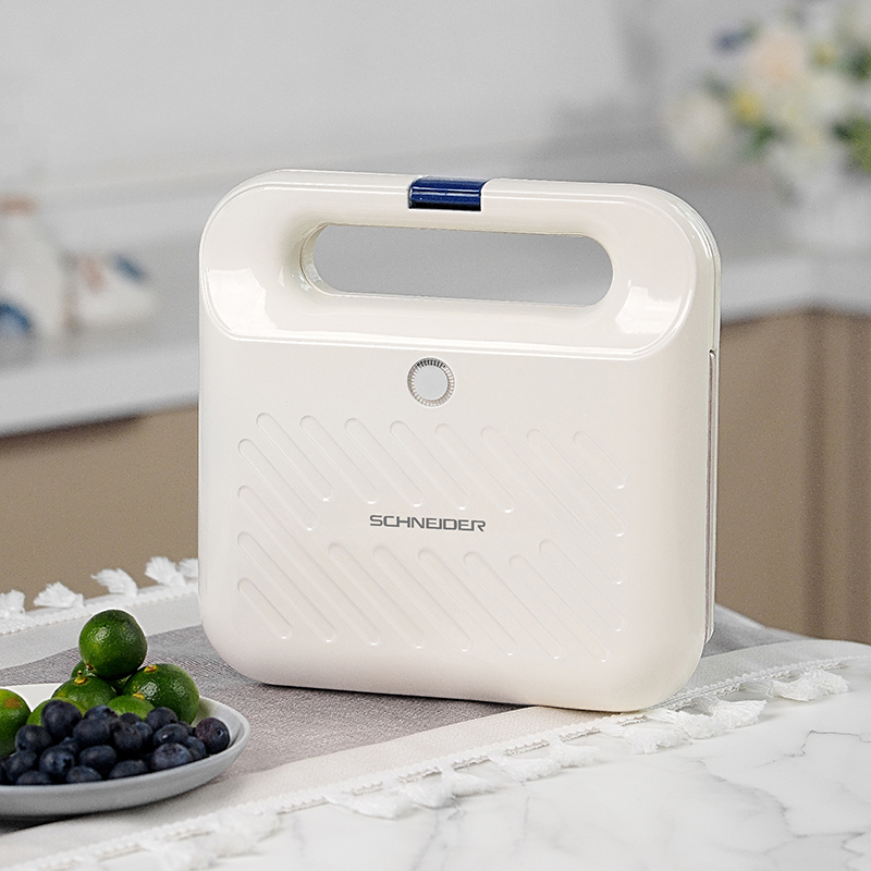 施耐德(Schneider) 三明治早餐机 SWK-XJKL12 复古白高清大图