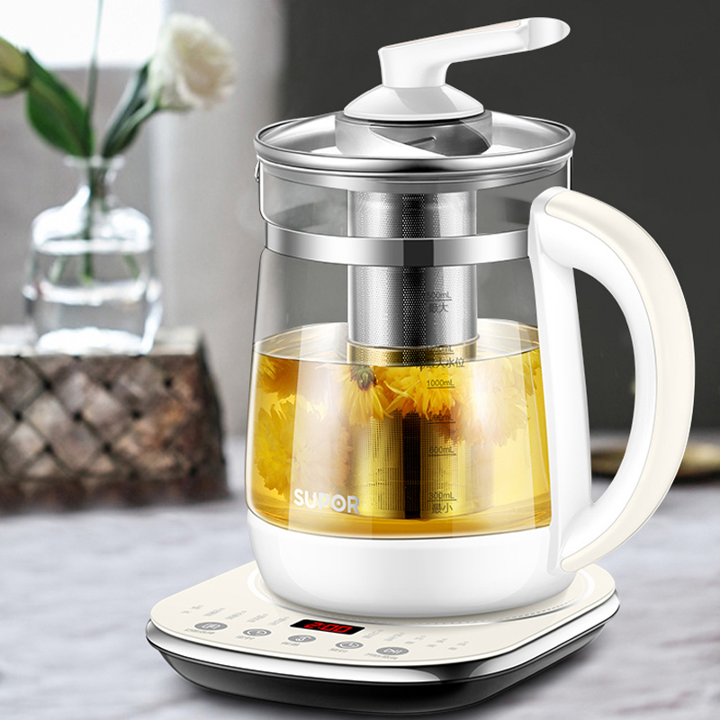 苏泊尔supor养生壶多功能简约煮茶壶全自动电热水壶玻璃烧水壶sw15y06