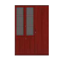 LMFU 文件衣柜 1350*500*2000mm木质 一边文件柜 一边通体门衣柜结构 LZM