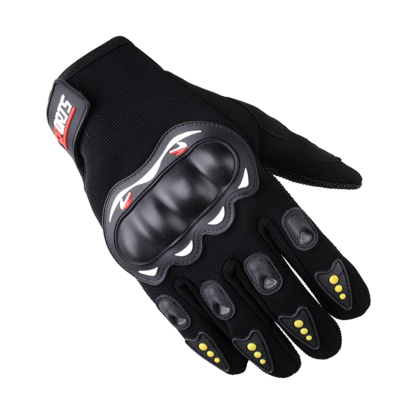 摩托车手套 四季防摔男女骑士骑行装备机车赛车全指触屏手套 夏秋