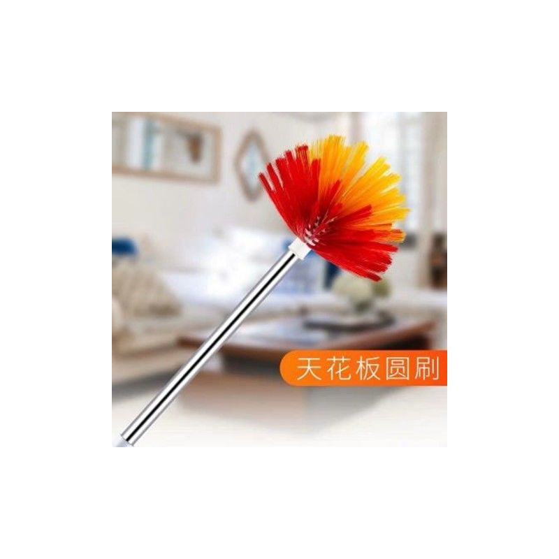 屋顶清洁刷蜘蛛网除尘刷高处清扫把天花板清理刷子除尘掸鸡毛掸子|3.5米超厚杆圆球刷