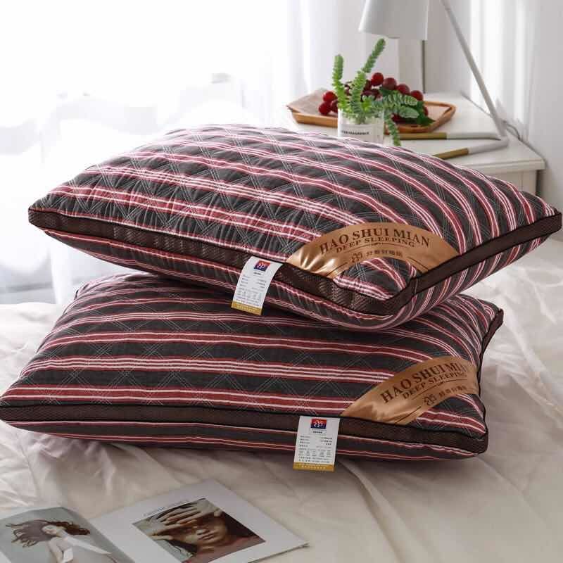 可水洗羽丝绒枕芯酒店软枕头一对学生枕头护颈家用成人枕头芯