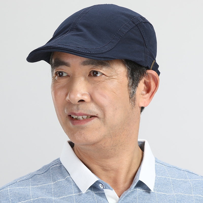 盛世尼曼中老年人帽子男士爸爸爷爷老头春夏中年薄款透气鸭舌帽老人