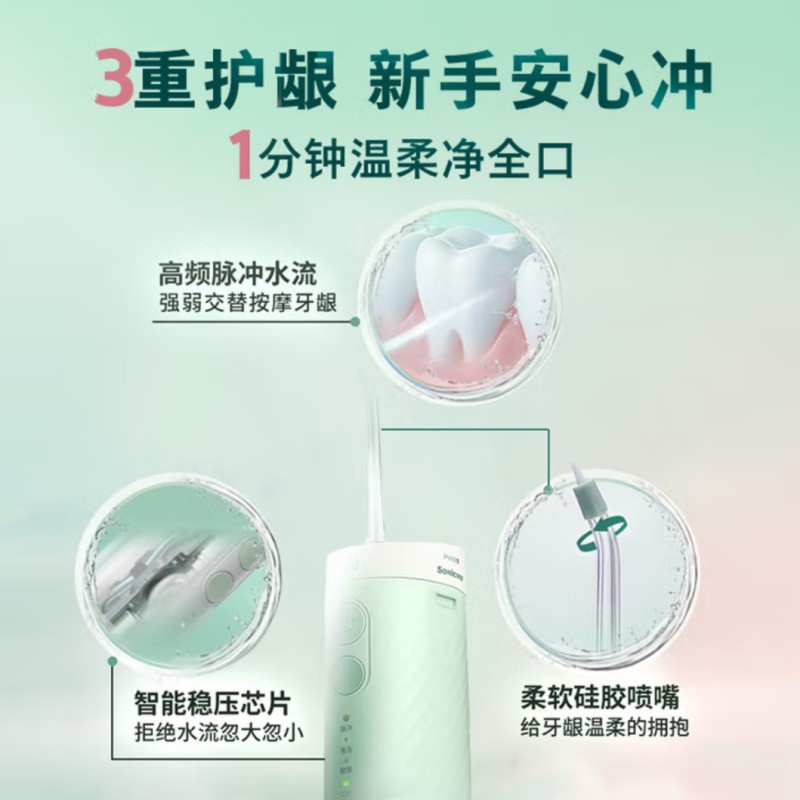 飞利浦Sonicare 便携式水牙线 HX3331/02高清大图