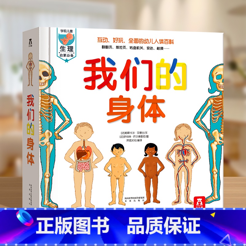 【我们的身体】正确认识我们的身 【正版】 我们的身体绘本儿童3d立体书图书0-3-6岁性启蒙幼儿早教书籍科普翻翻童书人体